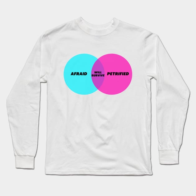 Venn Diagram: Songtext I will survive Long Sleeve T-Shirt by Jean-Claude Venn-Diagram